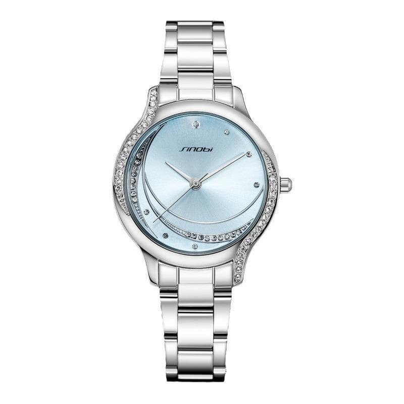 Relógio de quartzo senhoras relógio feminino elegante padrão sol diamante estrela lua Dial quartzo relógio feminino Shen