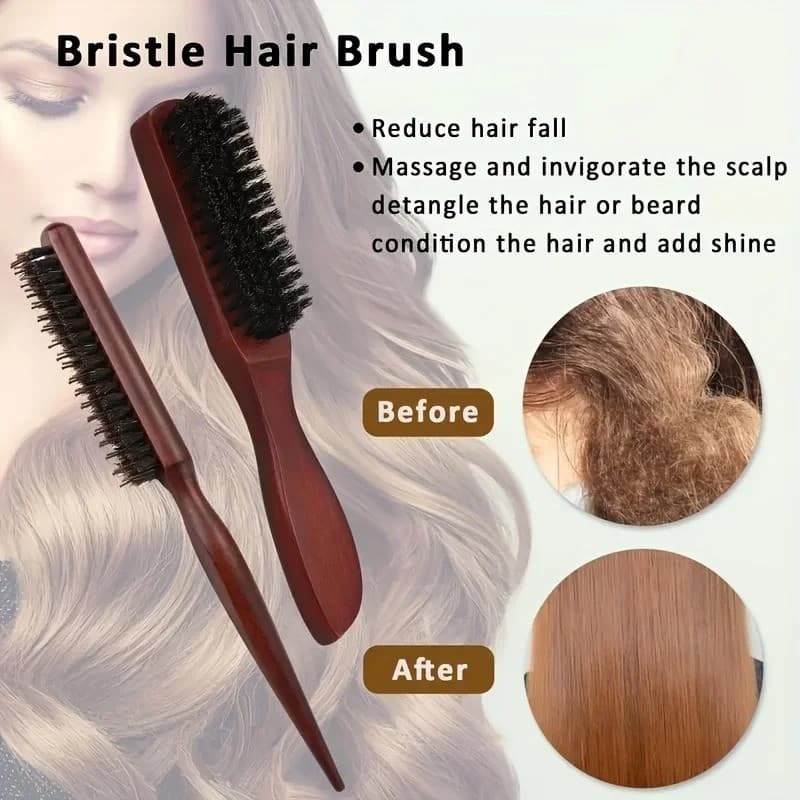 Escova De Cabelo 5 Peças Conjunto Unisex Adulto Ferramentas Estilo Barba Aliciamento Para Cabelos Grossos EncaracoladosC