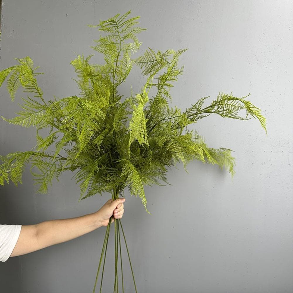 Ramos Artificiais Da Planta Samambaia , Grande Artificial Do Espargos Toque Real , Plantas Falsas Feitas À Mão Elegantes
