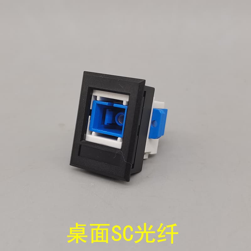 Suporte de mesa preto + módulo de fibra óptica SC módulo de banda larga acoplador SC adaptador de Flange fototerapia