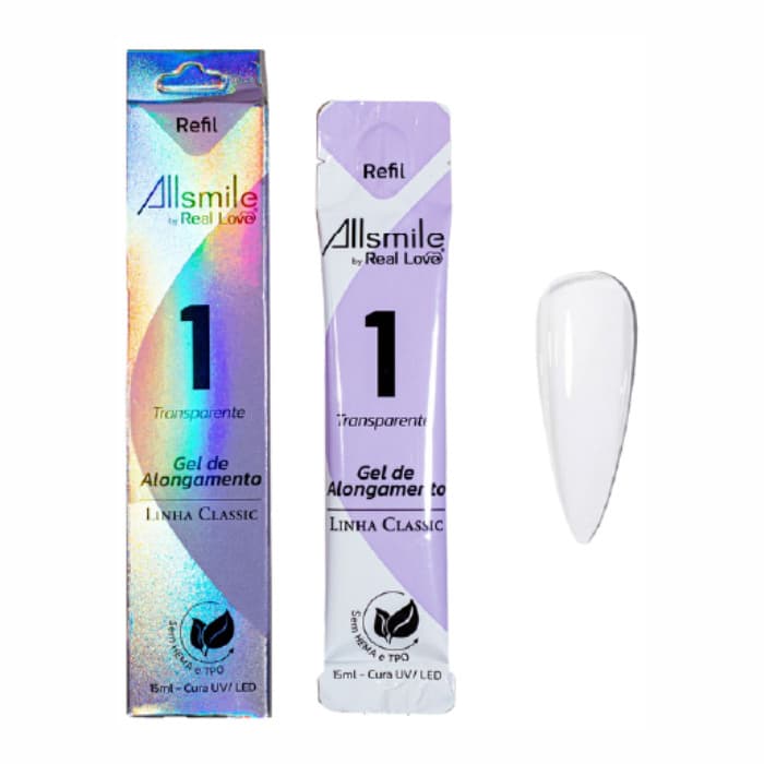 Sachê Gel 01 TRANSPARENTE 15ml - Real Love