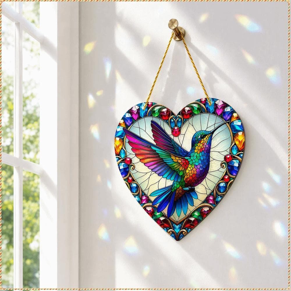 Decoração Pendente De Janela  , Ornamentos De Beija-Flor De Design Criativo Acrílico , Pingente De Casa De 7.87 Po