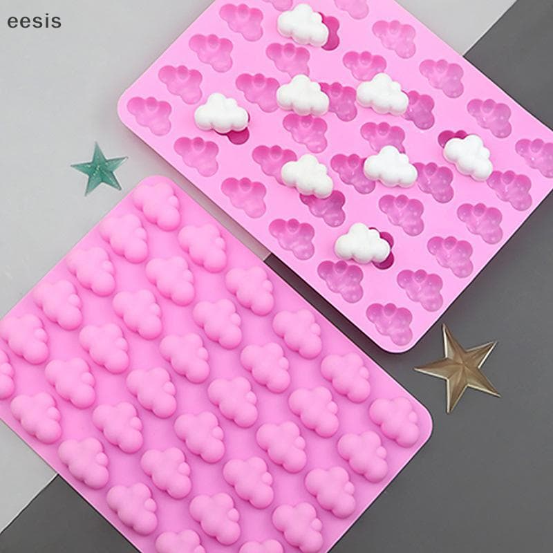 eesis Nuvens Molde De Silicone Forma Do Tempo DIY Cozimento Bolo Chocolate Fondan Cubo De Gelo Mousse De Decoração KL