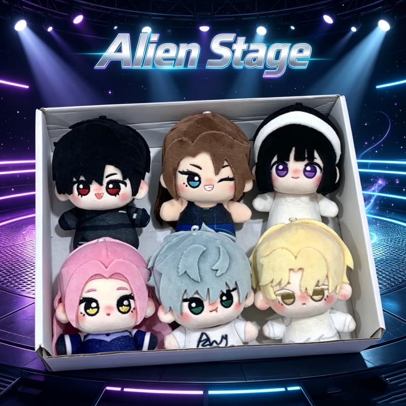 Boneco de Pelúcia Alien Stage Mizi Sua Ivan Till Luka Hyuna de 10cm, Chaveiro de Pelúcia de Personagem Fofo