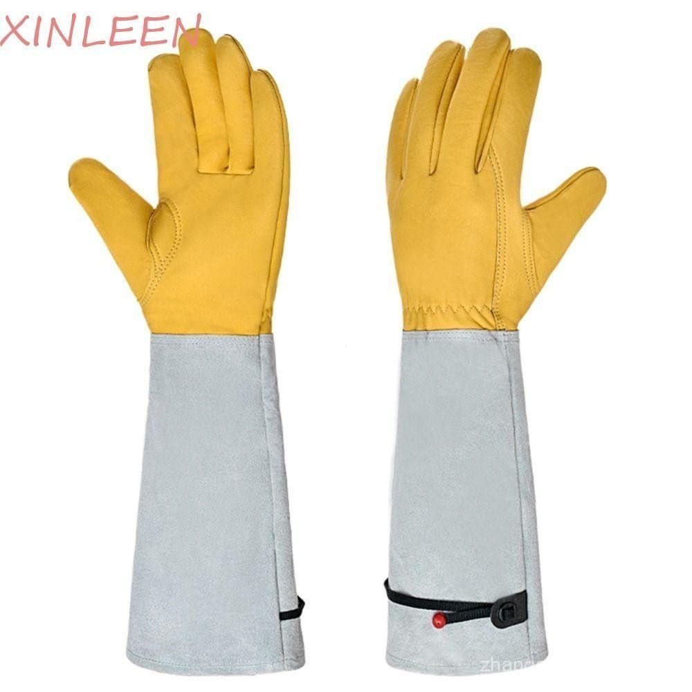 Luvas De Jardinagem À Prova De Espinhos XINLEEN , Proteção Do Trabalho De Segurança Com Punho Ajustável , Respiráveis
