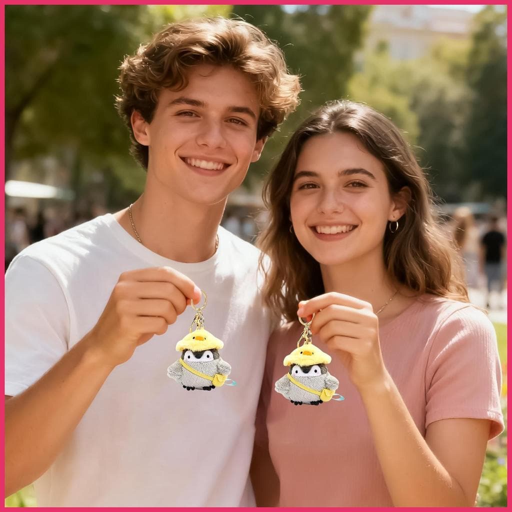 Pinguim Saco Charme Bonito Chaveiro Para Bolsa Carteira Mochila Meia Stuffers Aniversário Dia Dos Namorados xurit1br