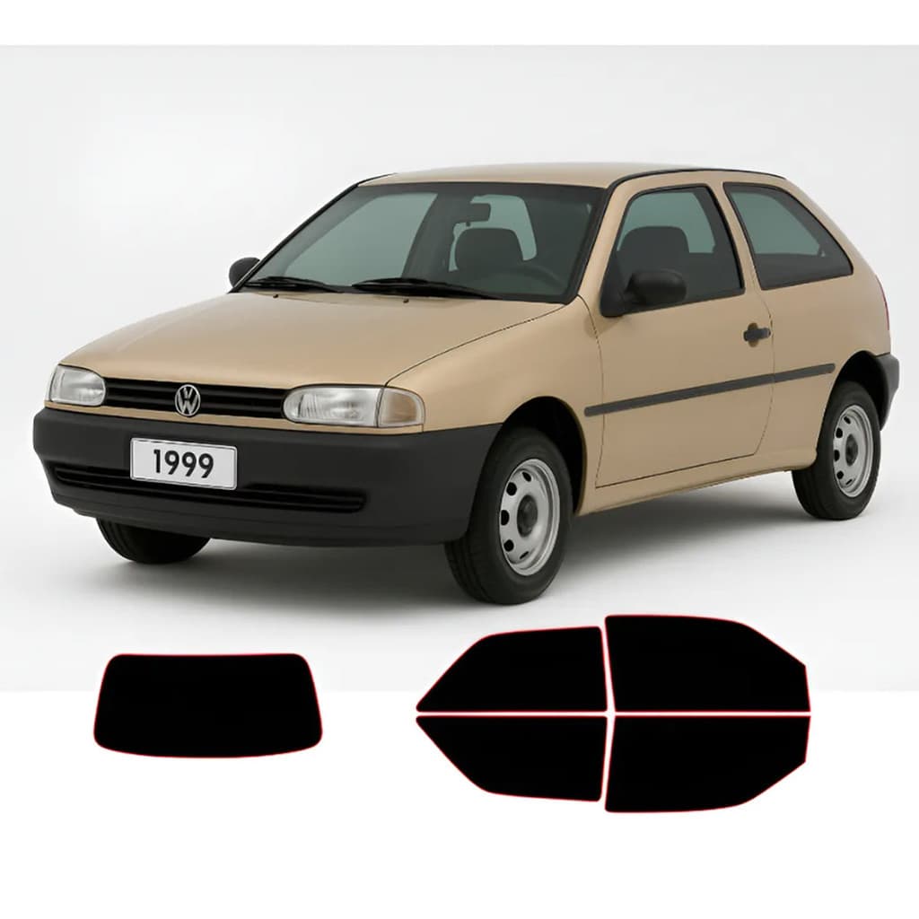 Película Insulfilm Vw GOL G2 BOLA 2 Portas 1995 a 2005 Corte Computadorizado