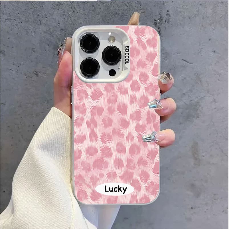 Capinha Capa Para Samsung Galaxy A23 A32 A34 A35 A36 A52 A54 A55 4G Leopardo Rosa Anti-Queda