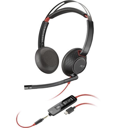 Headset Plantronics C5220 USB/C e USB/A P2 3,5mm- 8X231AA