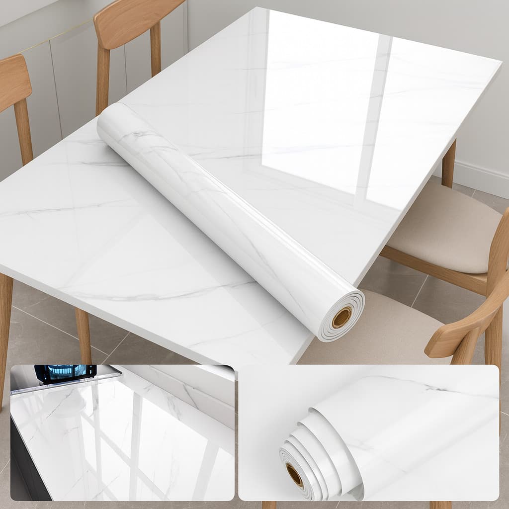 Papel de Parede Adesivo Mármore Dourado Contact resistente ao calor e umidade ideal para decoração