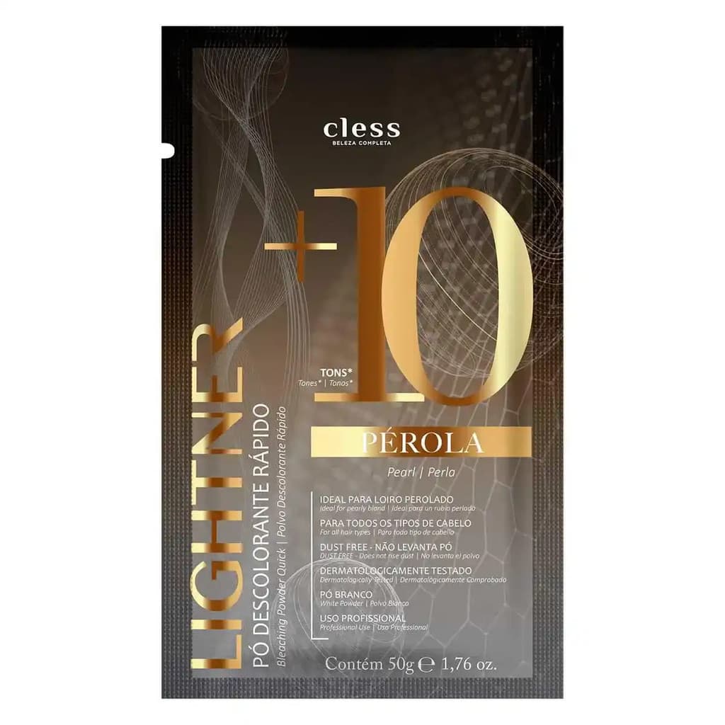 Pó Descolorante Lightner Pérola 50g – Descoloração Suave e Rápida para Cabelos