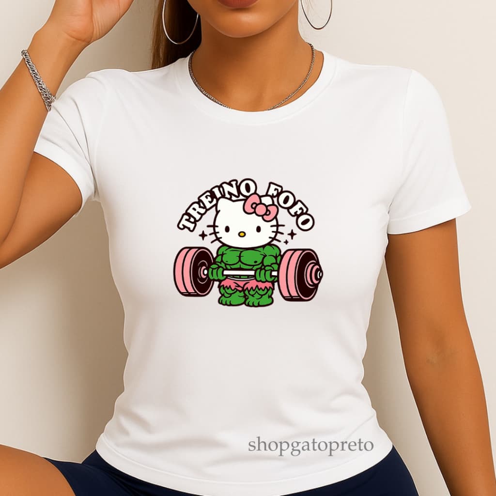 Camiseta Baby Look T-Shirt Academia Feminina Treino Crossfit Corrida