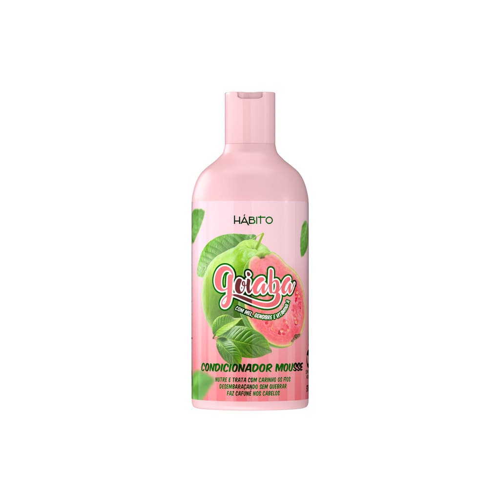 Condicionador Mousse de Goiaba com mel gengibre vitamina A Habito cosméticos 500g