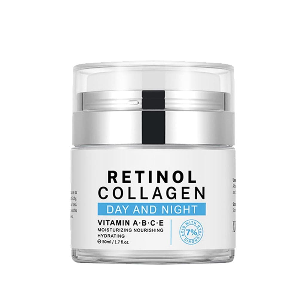Creme Facial de Colágeno e Retinol - Complexo Hidratante 7% Antienvelhecimento e Antirrugas, Creme Firmador com Tecnolog