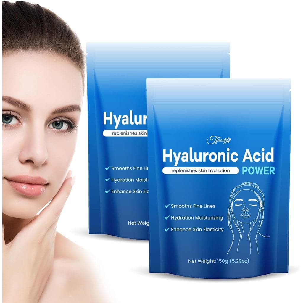 Pó de Ácido Hialurônico, Sérum de Ácido Hialurônico DIY para o Rosto, Pó Hialurônico Solúvel em Água para Hidratação Pro