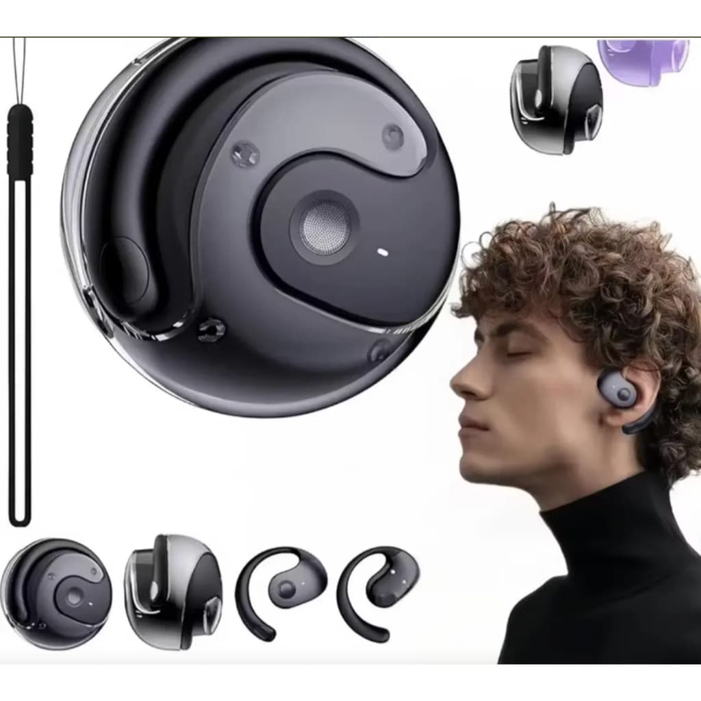 Fones De Ouvido Bluetooth Sem Fio  By01 Ows Open-ear Clip-on  OWS-T2