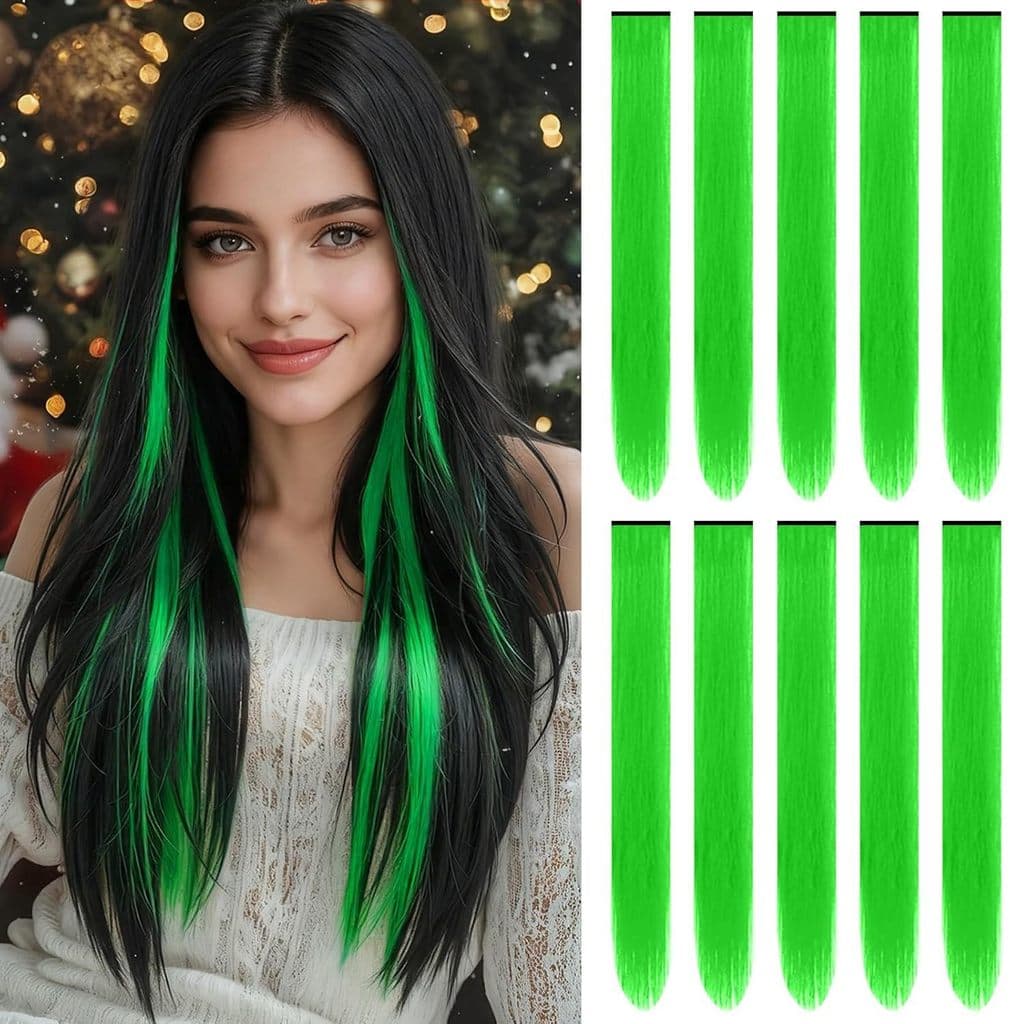 Uma peça de cabelo Cross-Border sem costura pendurado segunda orelha fibra química pronto estoque peça de cabelo tingime