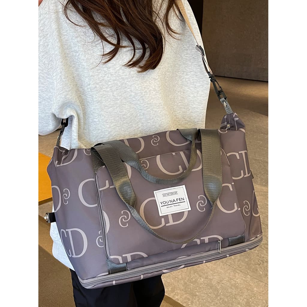 Bolsa de viagem portátil para homens e mulheres, grande capacidade, leve, curta distância, negócios, viagem, embarque, r
