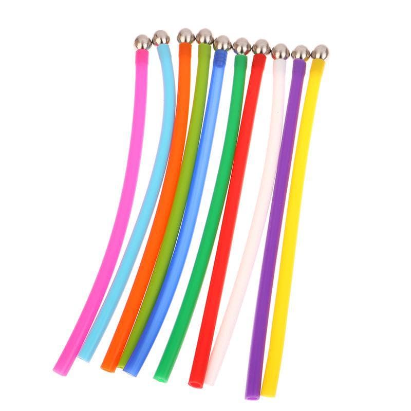 Borracha De Silicone Colorida Da Pipeta Macia Palha Do Canhão Espuma De 24.5CM Com Filtro Bola Gravidade De Aço Inoxidáv