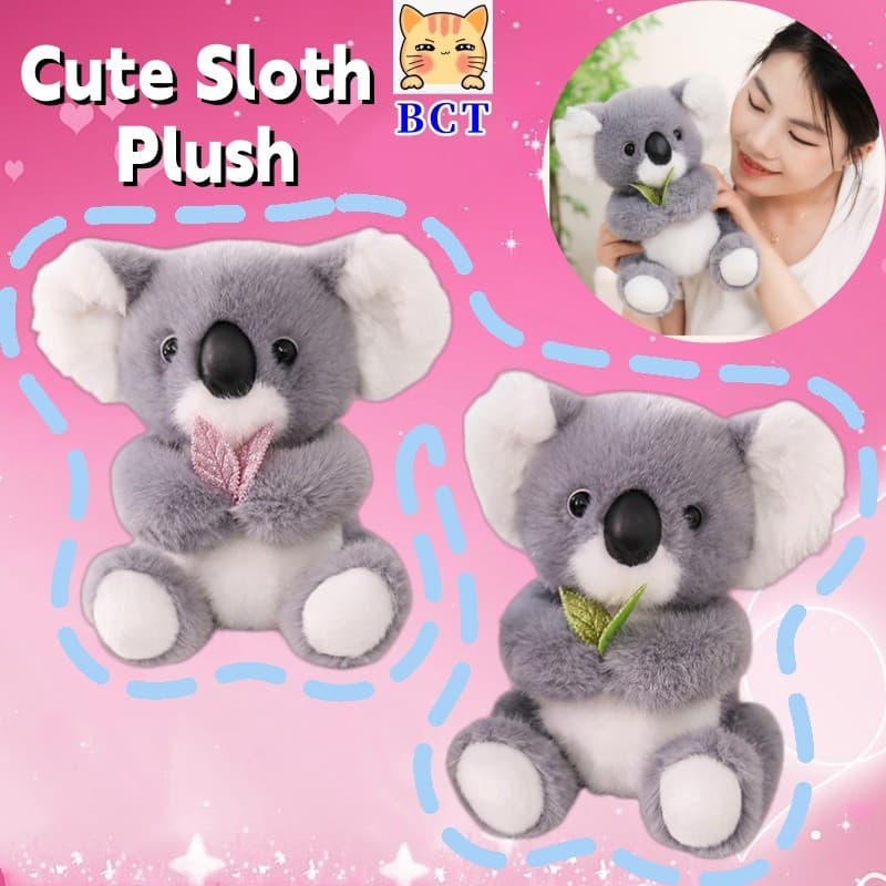 BCT Cute Sloth Plush Boneca Kawaii Brinquedo De Pelúcia Fun Stuffed Presente De Aniversário Infantil Calmante Para Bebês