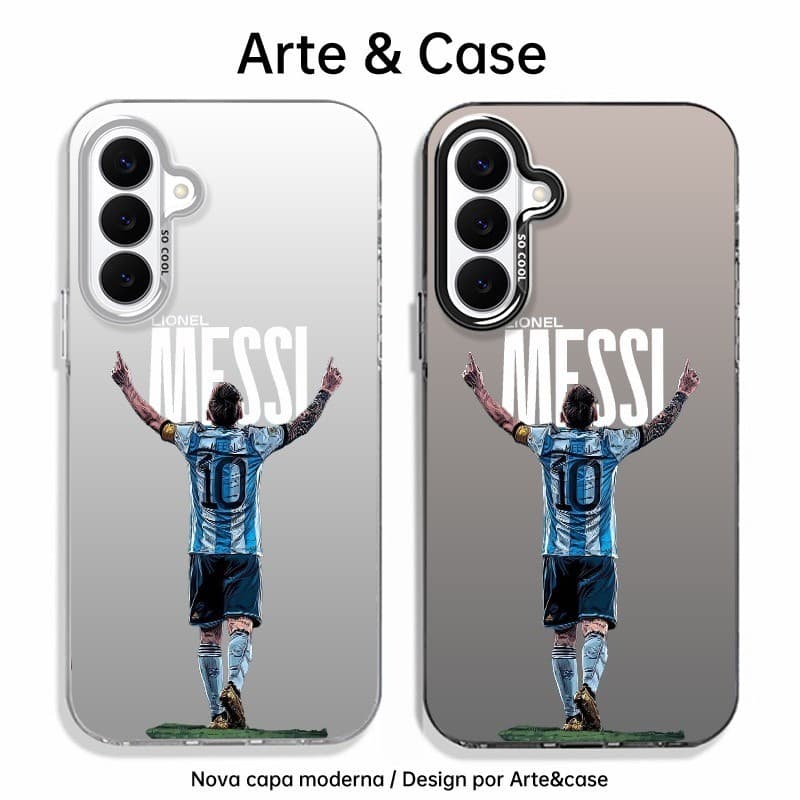 Capinha de silicone fosca impacto-Messi camisa 10 For Samsung Galaxy S20 S21,S22 S23 S24 S25 S26 Plus S26Ultra