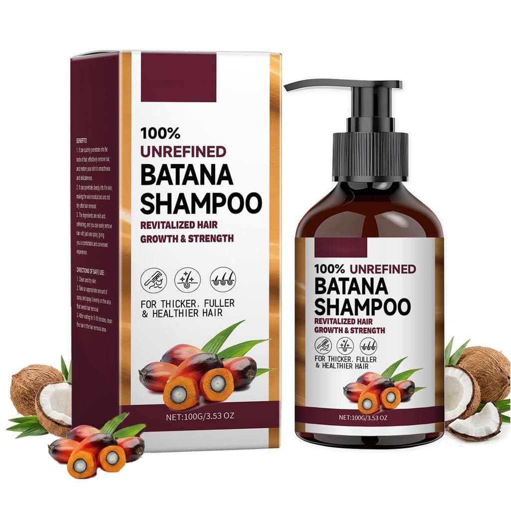 Shampoo de Óleo de Batana para Fortalecimento Capilar, Limpeza Profunda, Hidratação e Nutrição, Ajuda a Reduzir a Quebra