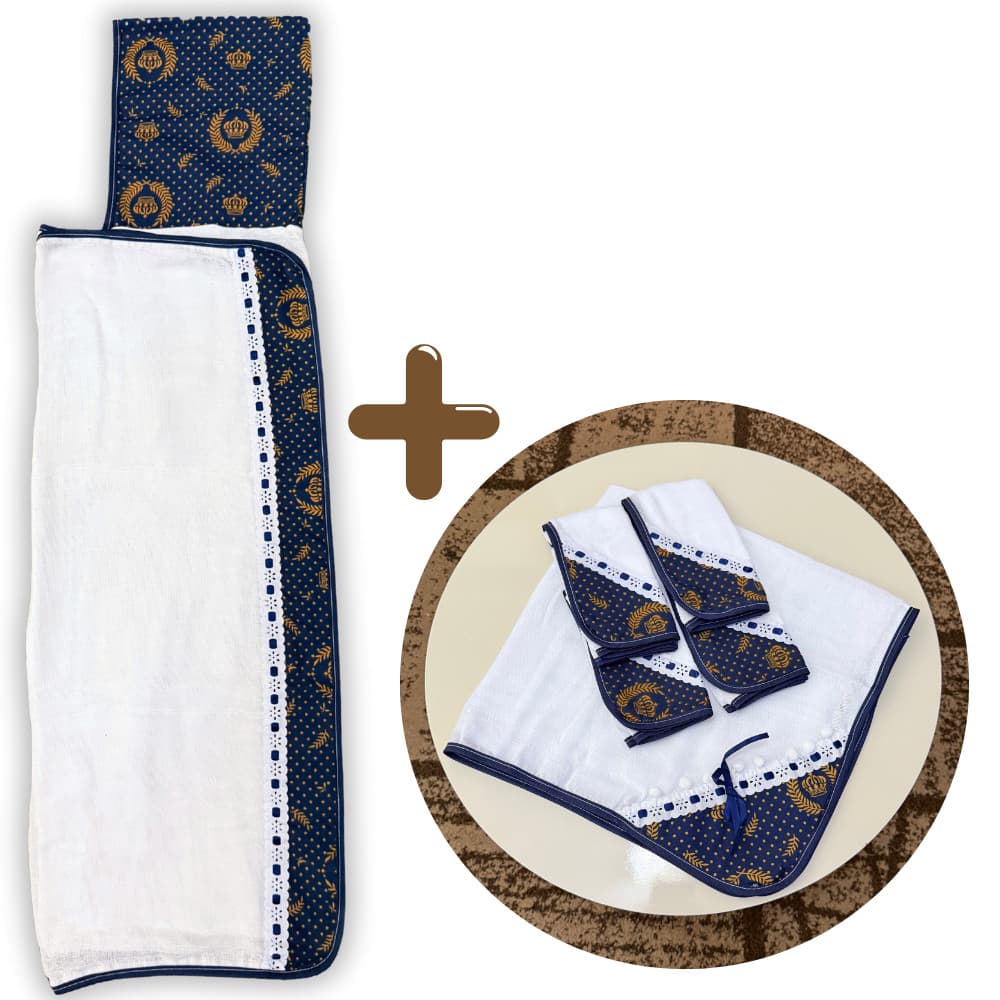 Toalha Fralda de Banho com Capuz + 4 Fraldinhas Pano de Boca + 1 Manta Fralda Kit Bebê com 6 Peças