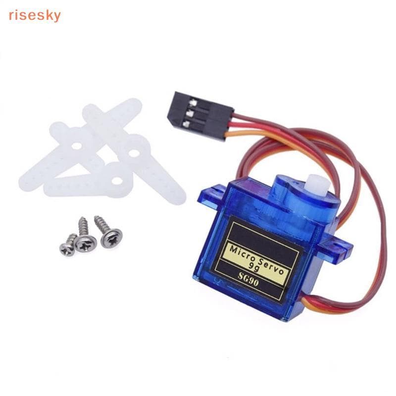 [risesky] SG90 Mini Micro Servo Motor 6 Pcs Kit 180 360 Graus Engrenagem Plástica Para Braço Robótico DIY Maker Projetos