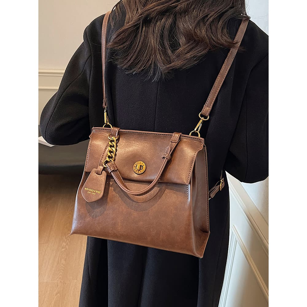 França MKCLACK Retro mochila feminina grande capacidade Casual portátil saco de escola multifuncional mochila de viagem