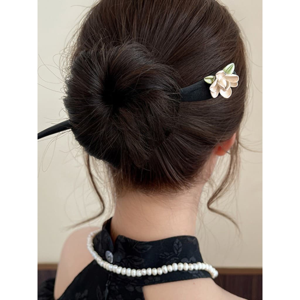 Grampo de cabelo novo estilo chinês feminino High-End estilo antigo hairpin de madeira estilo chinês pérola borla passo
