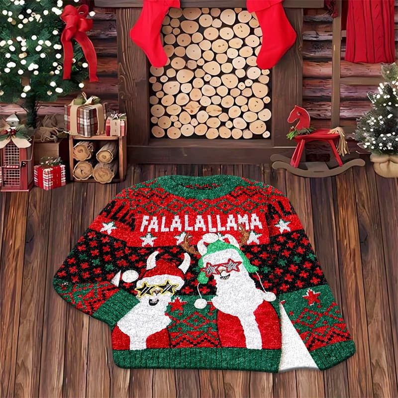 Venda quente decoração de natal tapete Irregular camisola tapete quarto cobertor cabeceira macio e confortável tapete re