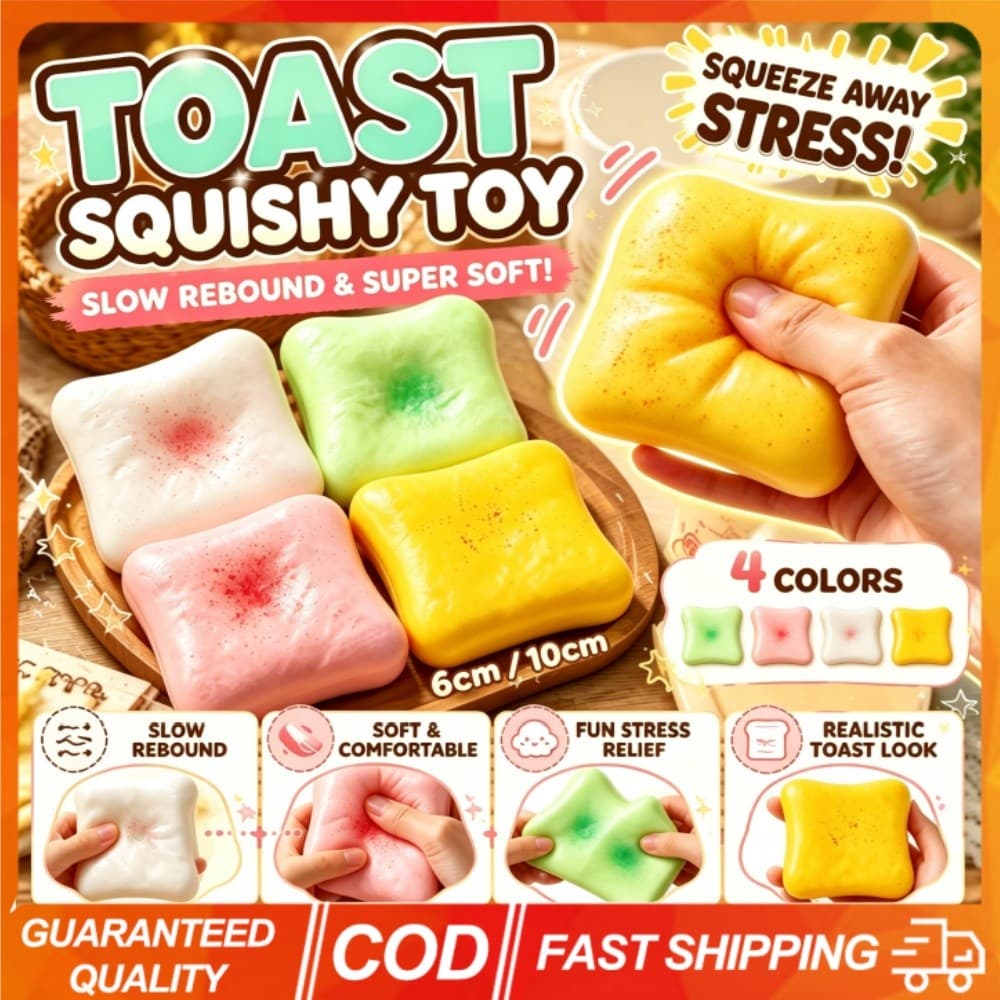 4 Pcs Simulação Creme Torrada Squeeze Toy Ultra Macio Lento Subindo Squishy Comida Realista Alívio Do Estresse Fidget Br