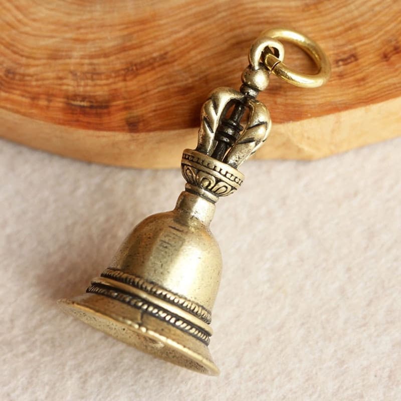 Campainha de Metal Artesanal de Latão, Campainha de Chamada Manual para Serviço, Mesa de Jantar, Campainha de Natal