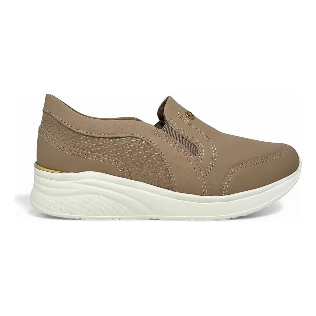 Tênis Feminino Causal Kolosh Anabela Cinza C3986