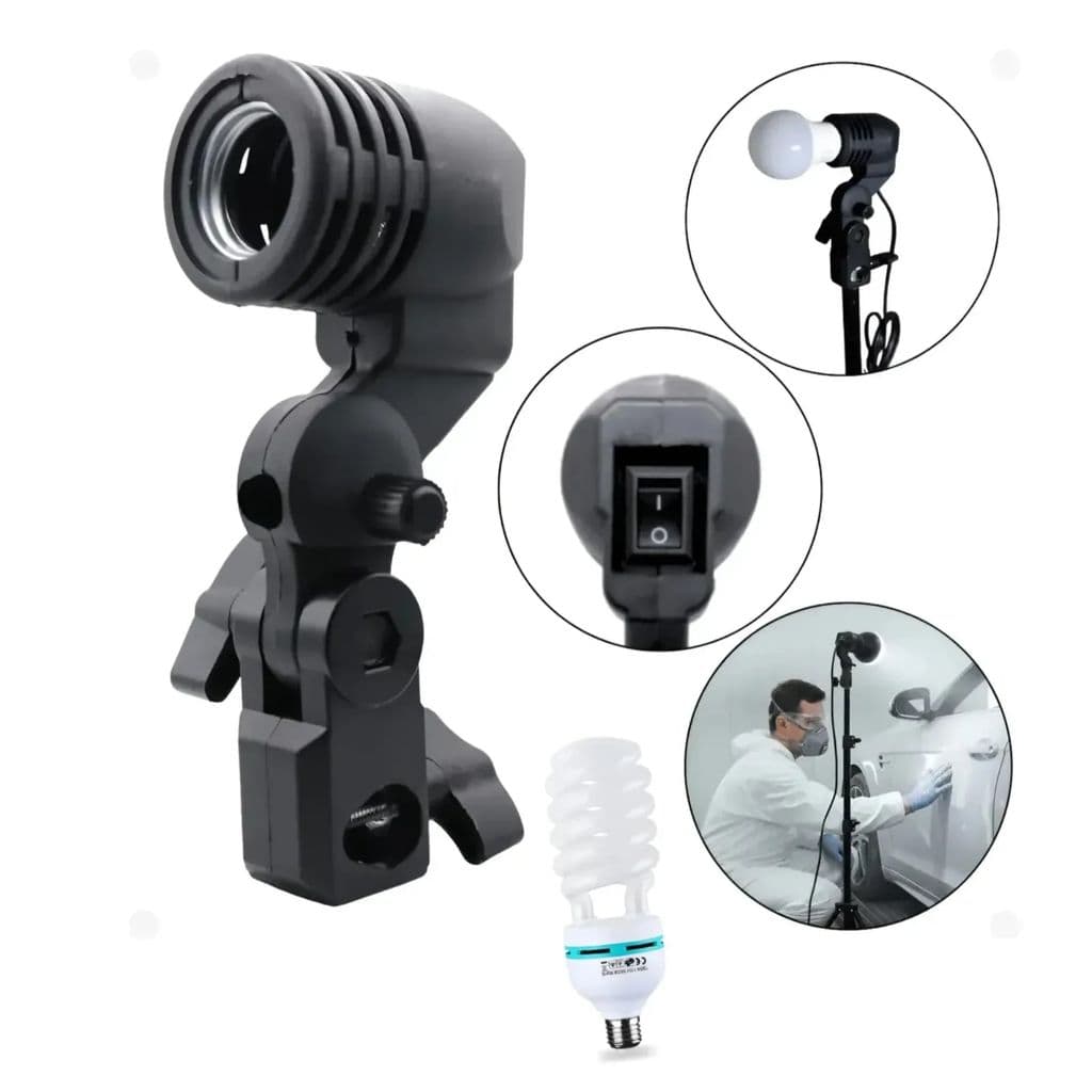 Kit Iluminação para Influencers com Suporte E27 e Lâmpada Day Light