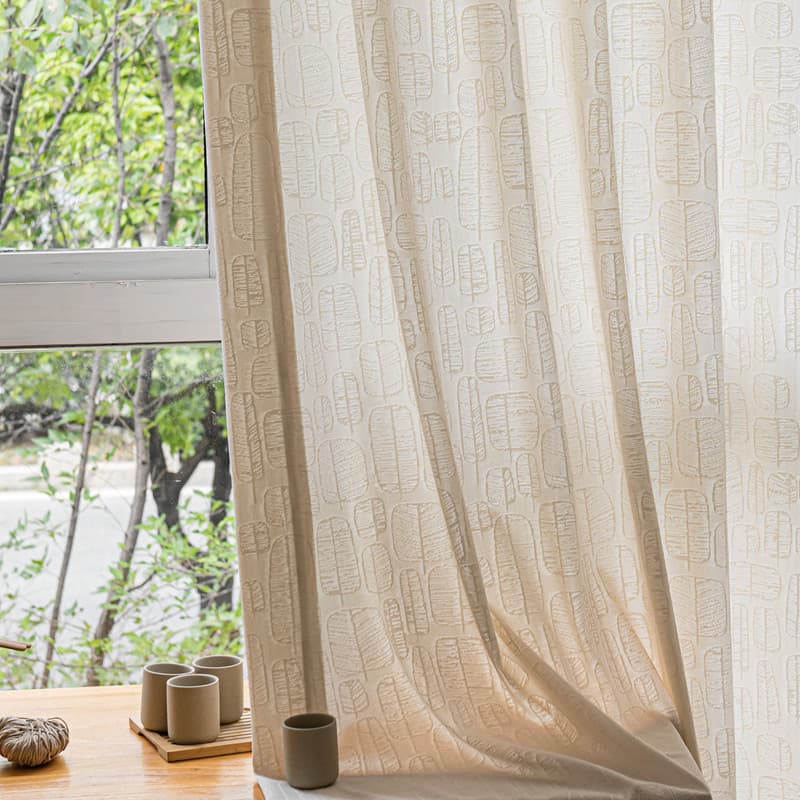 Estilo amarelo cremoso quarto das crianças sala de estar varanda estudo Semi-sombreamento translúcido impermeável Jacqua