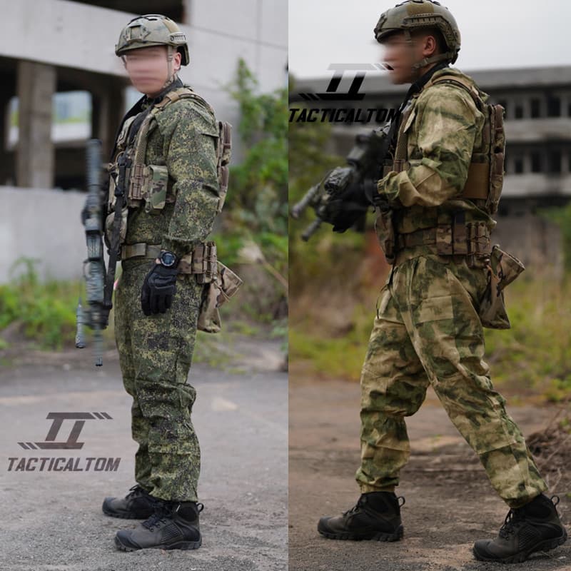 EMR russo camuflagem combate macacão ventilador militar ao ar livre camuflagem terno verde ruínas jaqueta solta tamanho