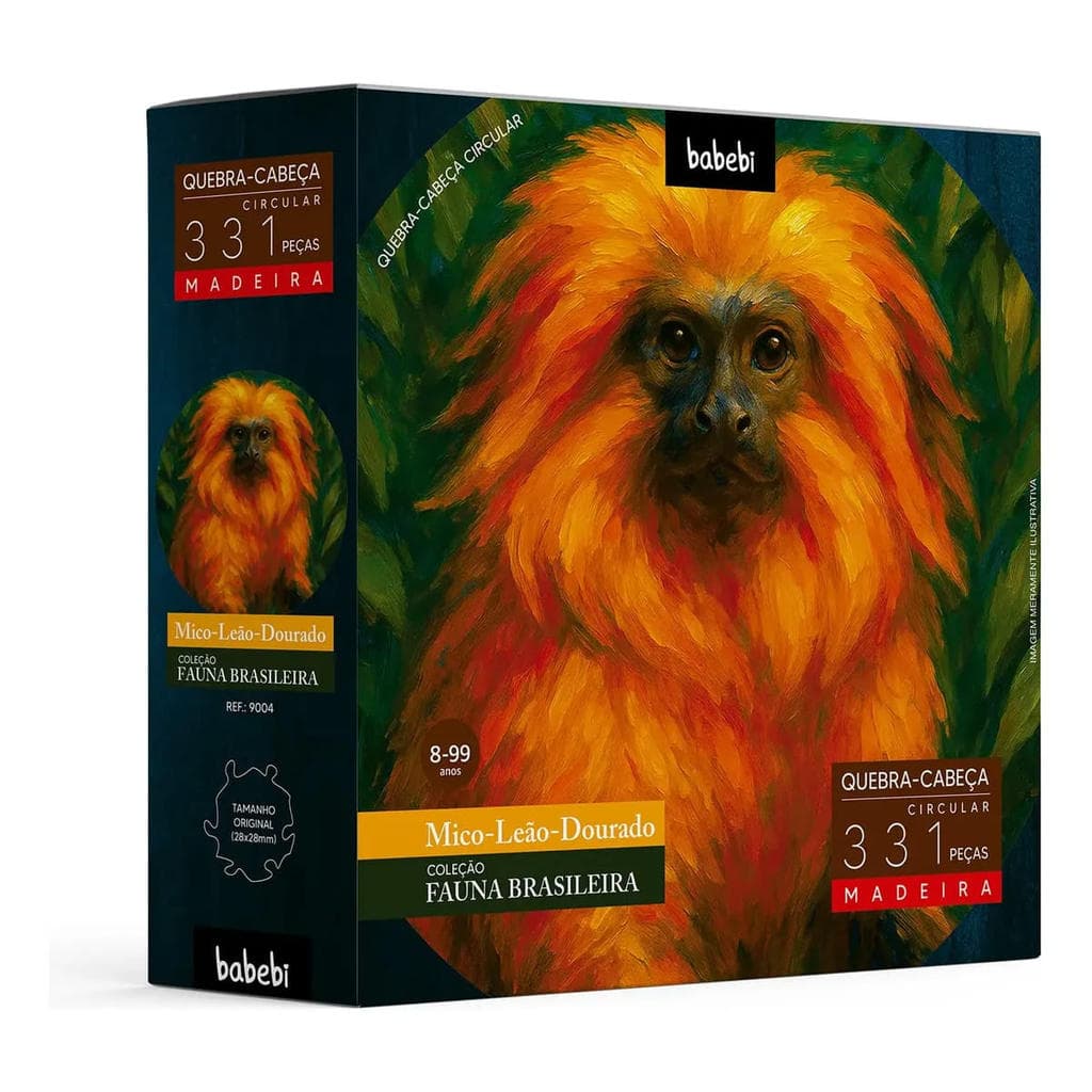 Quebra Cabeça Mico-Leão-Dourado - 331Peças - Babebi NB