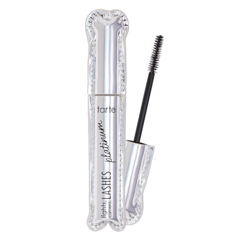 tarte lights, camera, máscara para cílios Platinum Volumizing – Máscara Black Tinted Peptide Lash Serum para Volume e Co