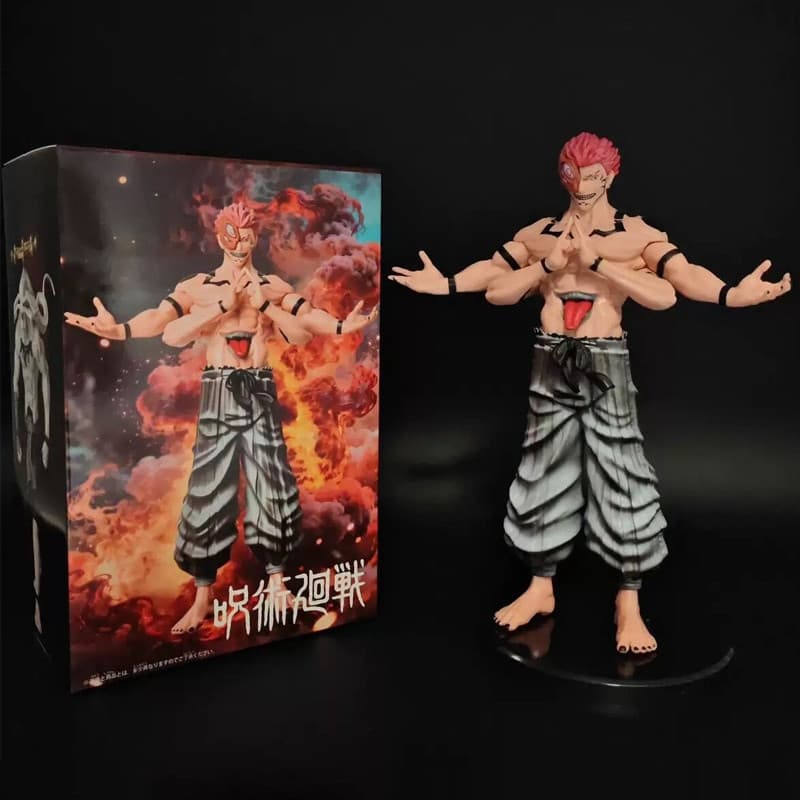 20cm Anime Jujutsu Kaisen Figura Itadori Yuji Ryomen Sukuna O Rei Das Maldiçãos Figuras De Ação Em PVC Modelo Coleção De