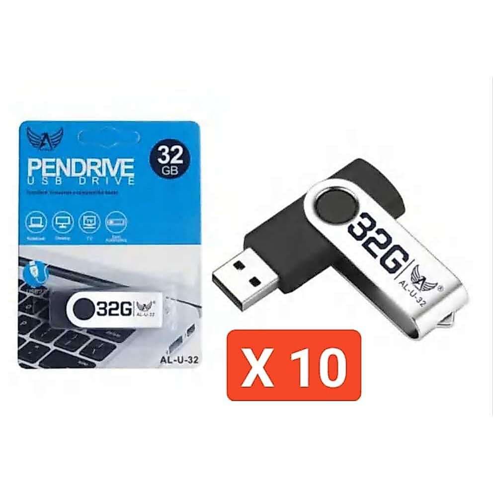 kit 10/6 Pendrive 32gb altomex AL-U-32