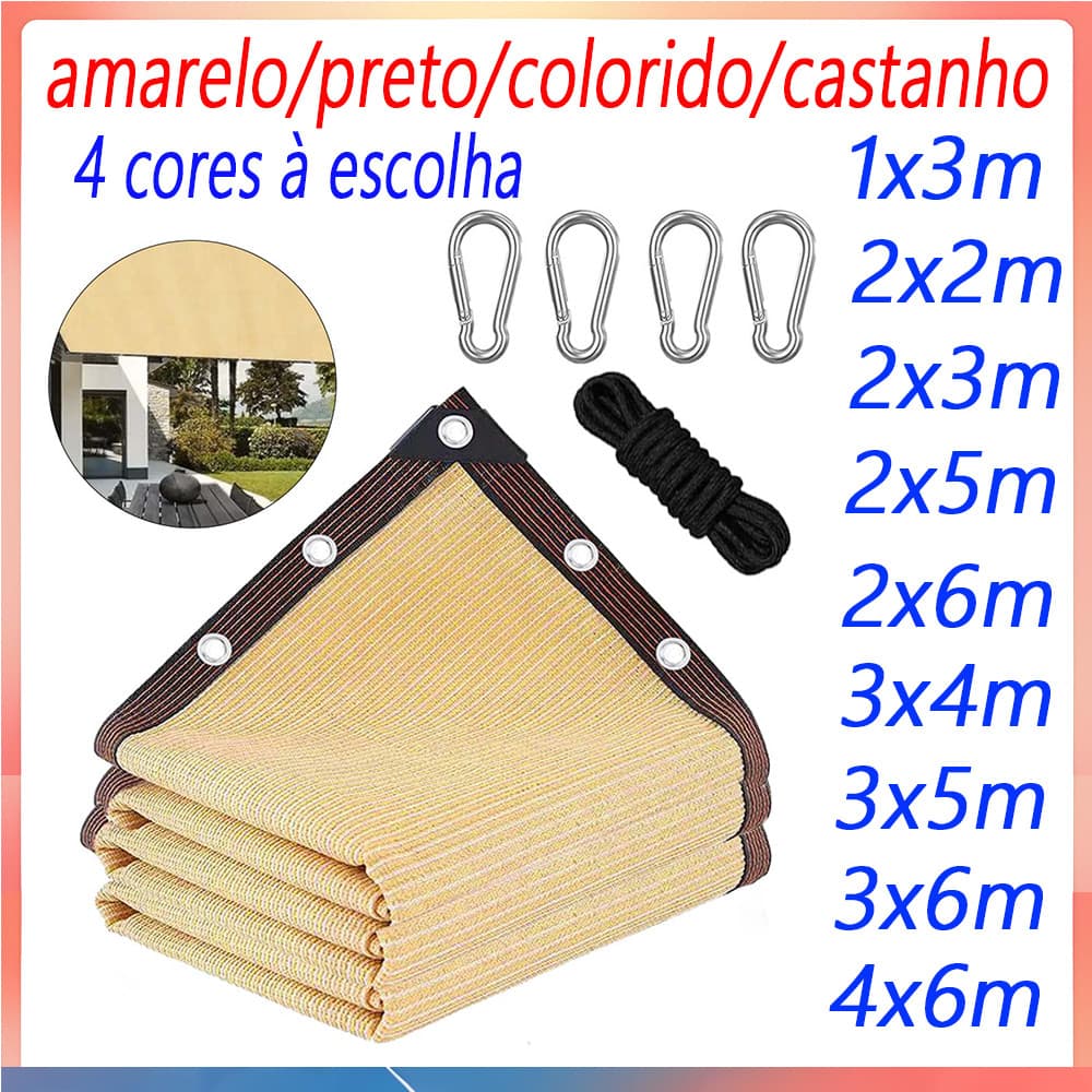 Shade Net (taxa de sombra 90%) para piscina ao ar livre, varanda, praia