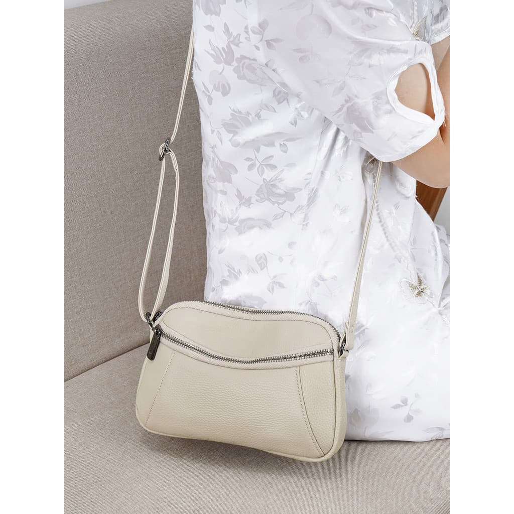 Bolsa de ombro pequena de couro macio bolsa de ombro feminina pequena bolsa 2026 novo estilo moda All-Match bolsa de cou