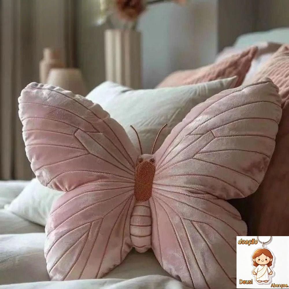 Almofada De Borboleta , Arremesso De Moda Fofa , Brinquedo Rosa Para Meninas , Presentes De Natal , Travesseiro De
