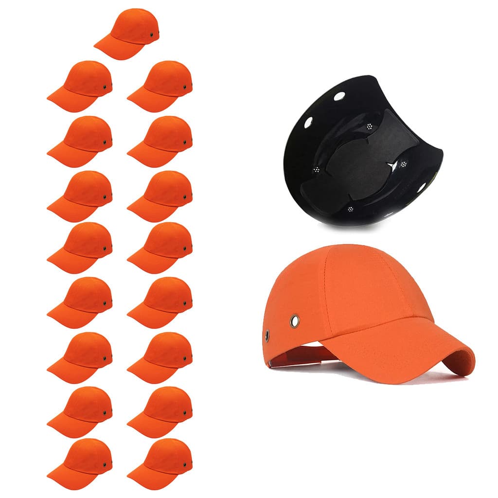 Bone com Capacete EPI Kit 17 Uni Obra Segurança do Trabalho Casquete Reparo Construçao Oficina Proteçao Resistente