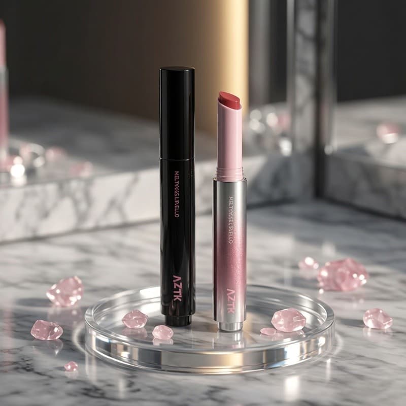 Aztk/Jingzhixue Kiss Lip Jelly Water Gloss Espelho Lip Gloss mj02 Sólido Lip Gloss Nu Hidratante Saliva Cor Batom