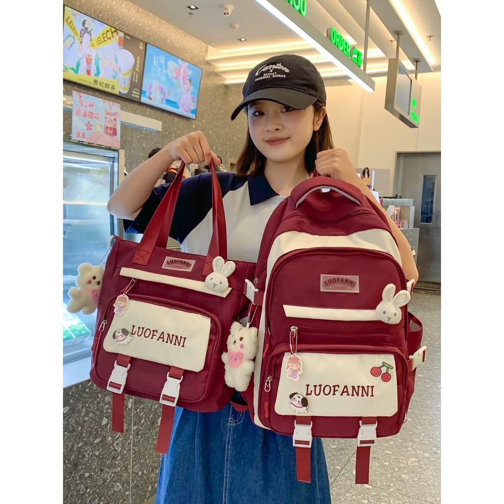 Mochila escolar para meninas do ensino médio, estilo coreano, estilo Preppy, estudantes do ensino médio, nicho, estudant