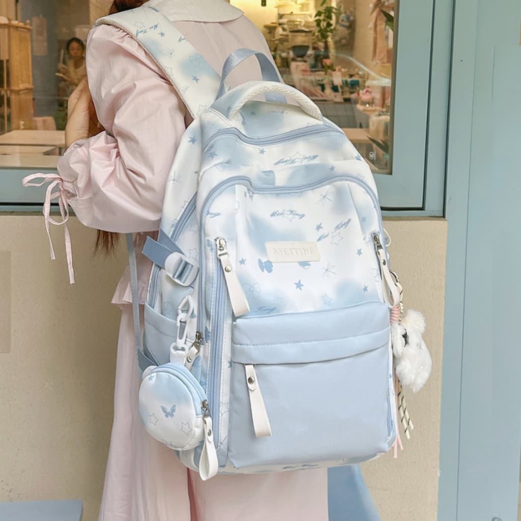 Mochila escolar estudante do ensino médio feminina de alto valor mochila escolar de grande capacidade 2026 novo estilo i