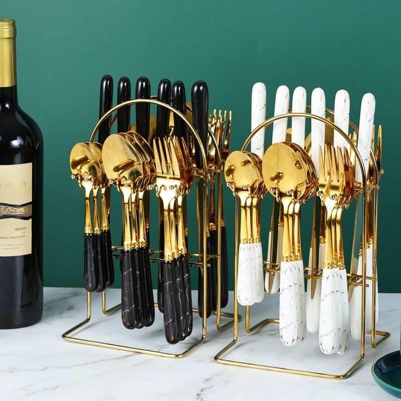 Alça de aço inoxidável alemã, utensílios de mesa para comida ocidental, corte doméstico, bife, faca especial, garfo, col