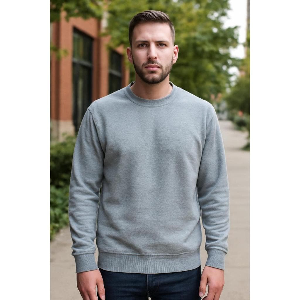 Moletom Blusa De Frio Gola Careca Redonda Liso Sem Estampa